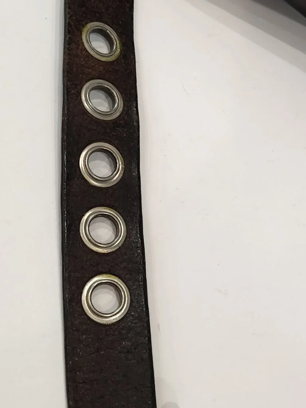 Billy Belts Dark Brown Leather Belt Silver Buckle and Belt Holes Size 34 Vintage
